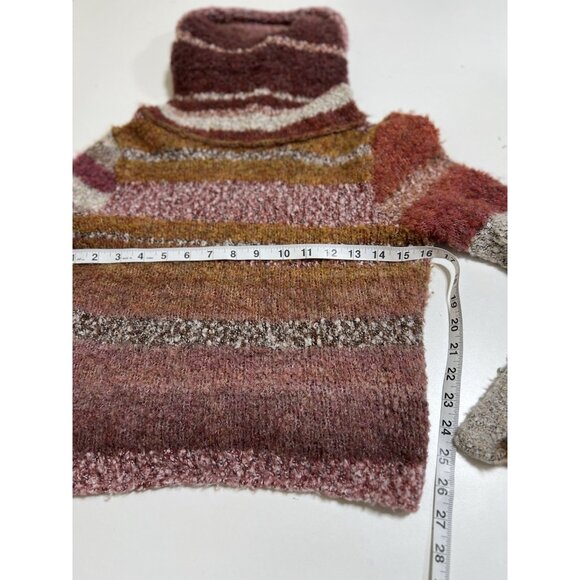 Free People My Girl Cropped Turtleneck Sweater Small Boho Warm Cottagecore - Picture 9 of 11
